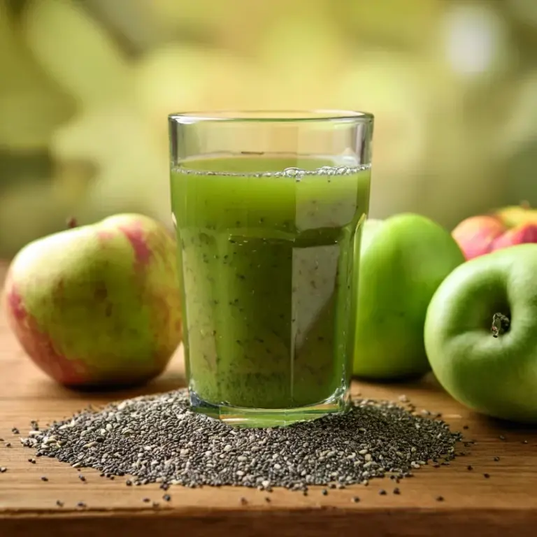 Suco de Maçã e Chia