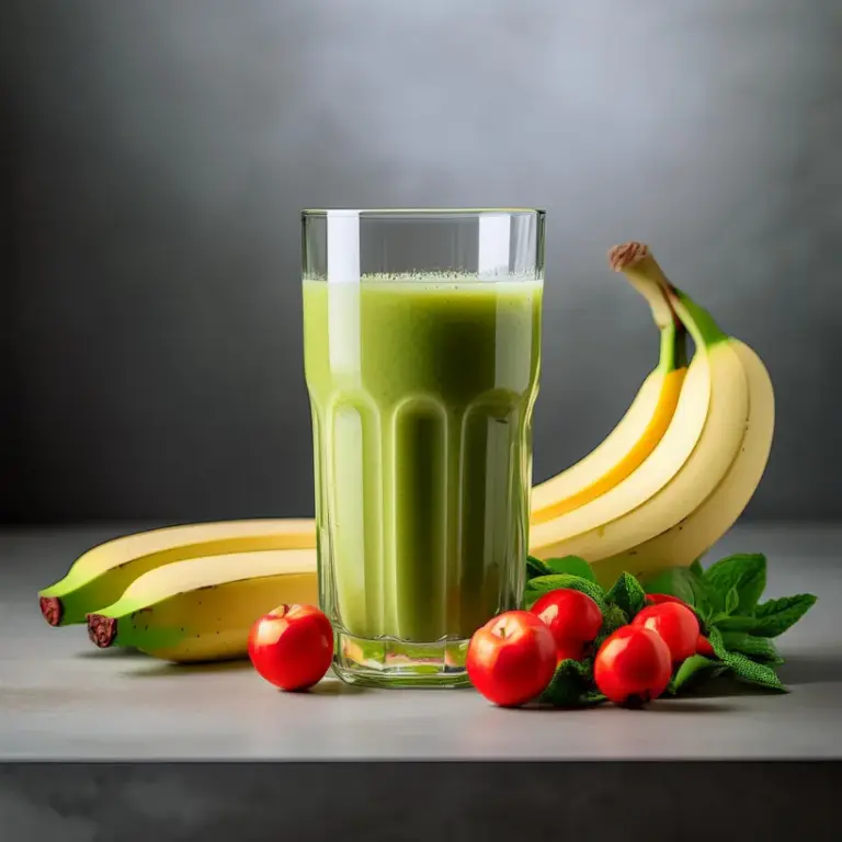 Suco Verde com Banana e Acerola