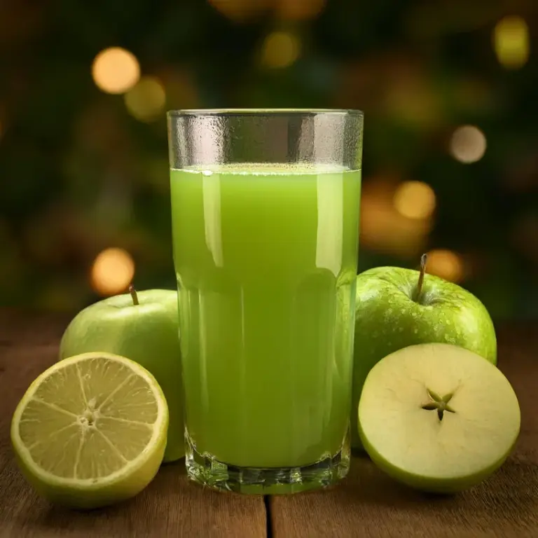 Suco Refrescante de Maçã e Limão
